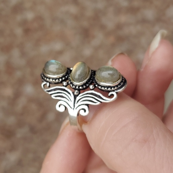 New Labradorite 925 Silver Ring. - Picture 13 of 16